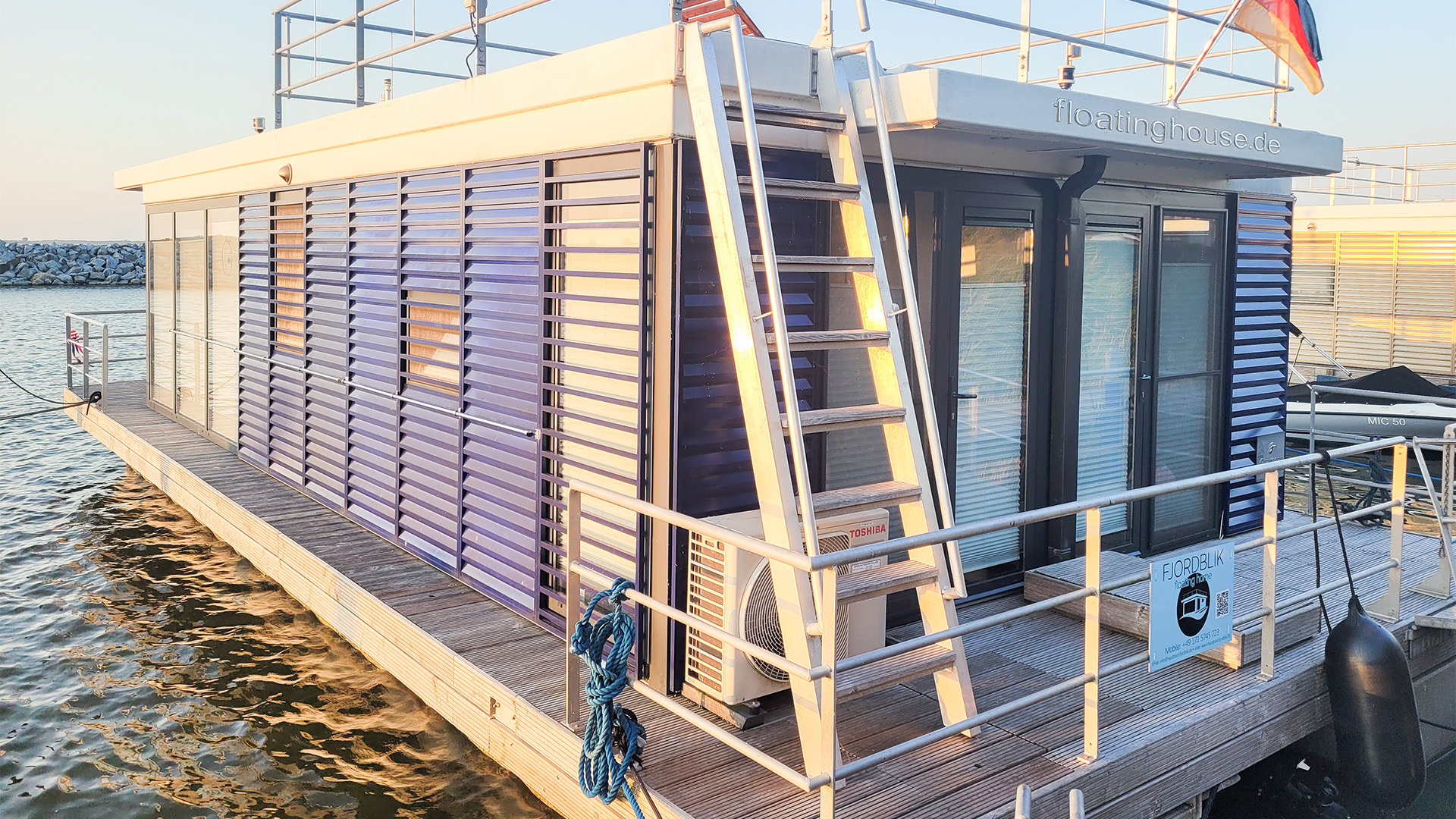Übernachtung auf dem Hausboot Fjordblik Barth für 2 (2 Nächte)