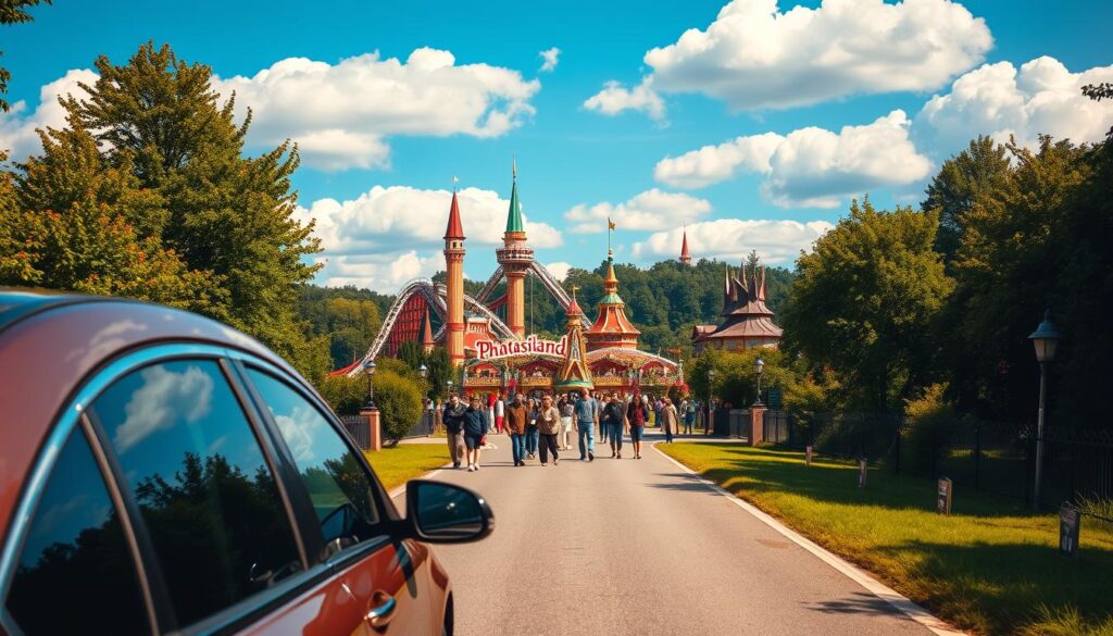 Anreise zum Freizeitpark