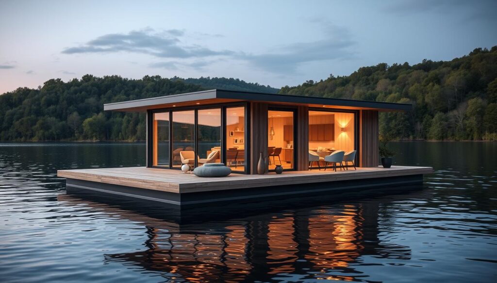 Ferienhaus auf dem Wasser