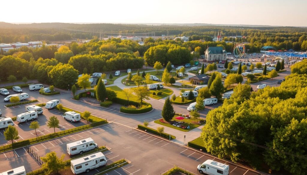 Wohnmobilstellplätze am Movie Park Germany