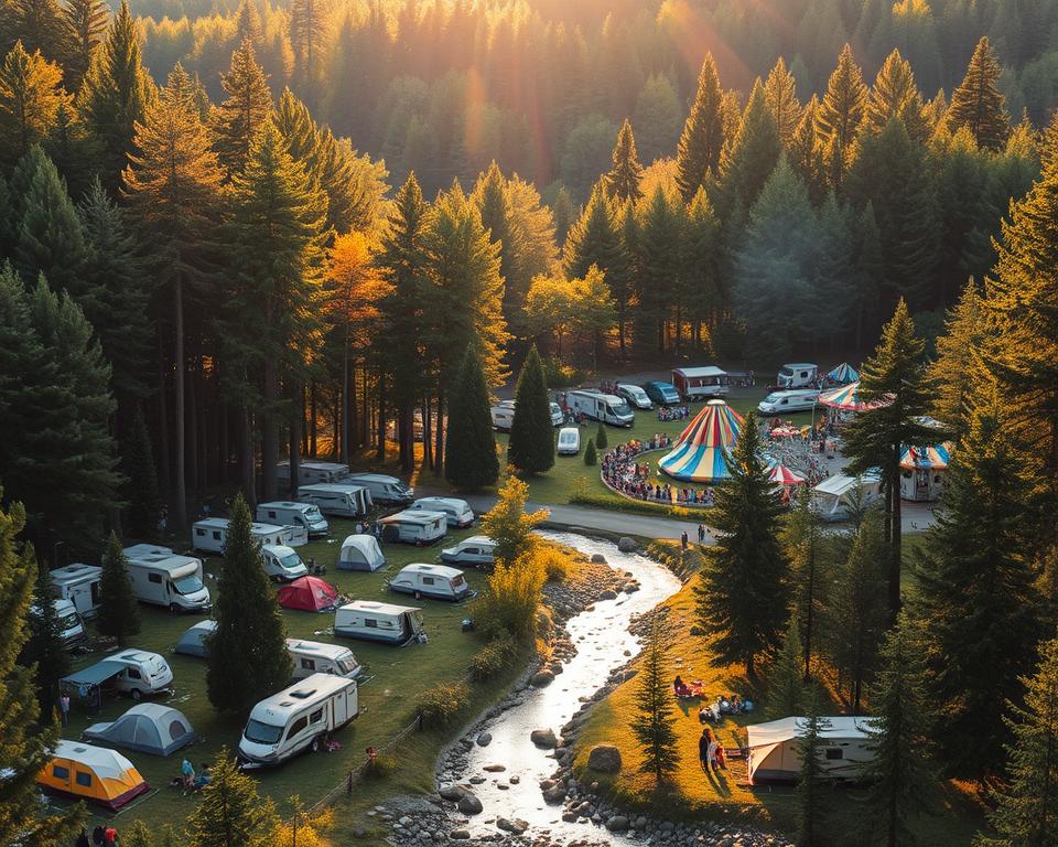 Campingplätze in der Nähe von Freizeitparks