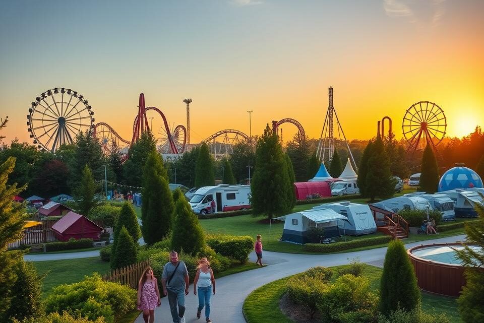 Freizeitparks in Europa mit Campingmöglichkeit