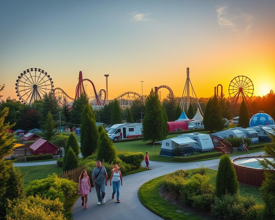 Freizeitparks in Europa mit Campingmöglichkeit