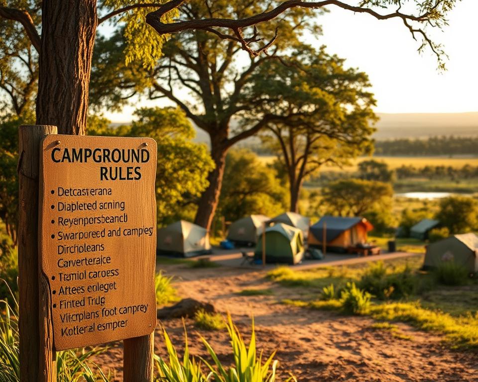 Kruger Nationalpark Campingregeln